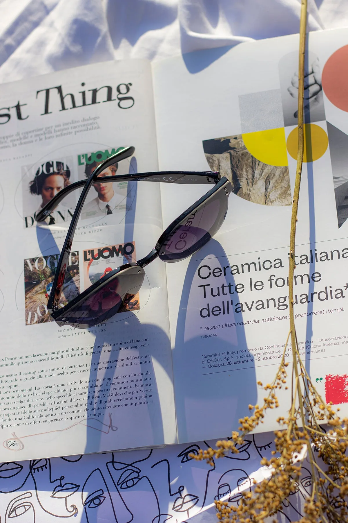 Front Lens Rounded Sunglasses