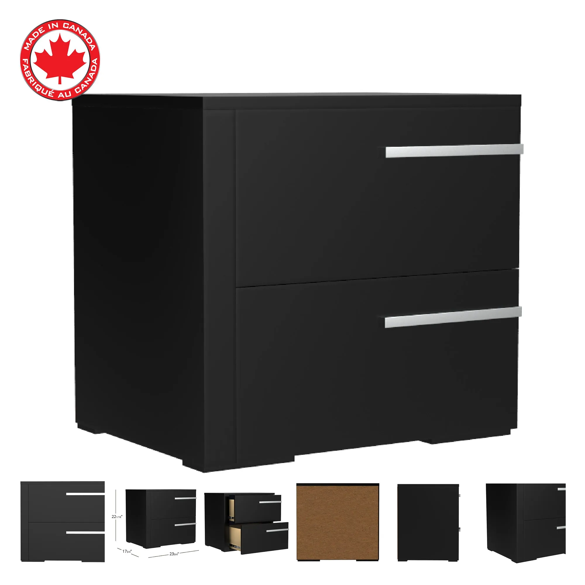 Gabriella right night table for bedroom decoration, java