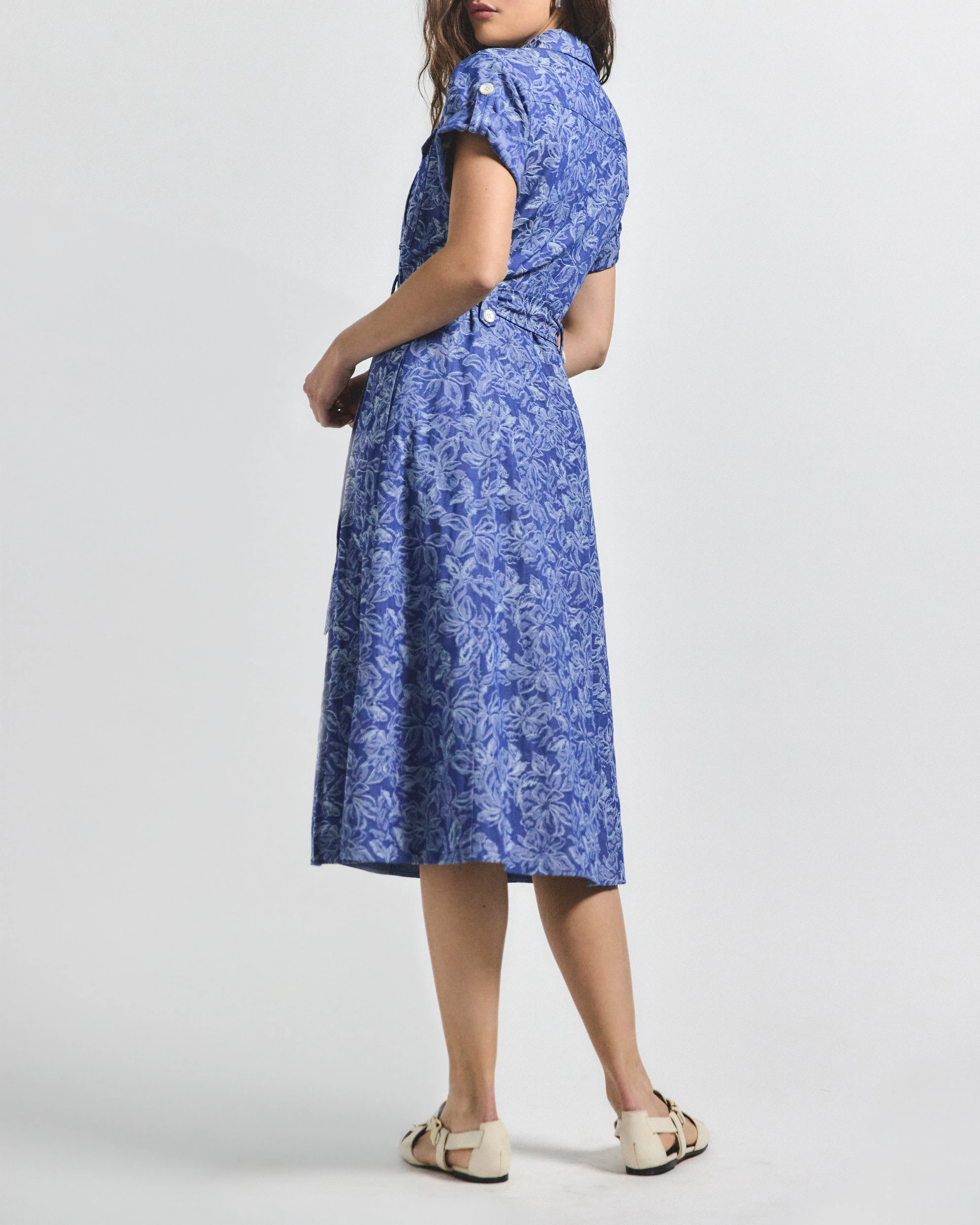 Gaelle Belted Utility Dress