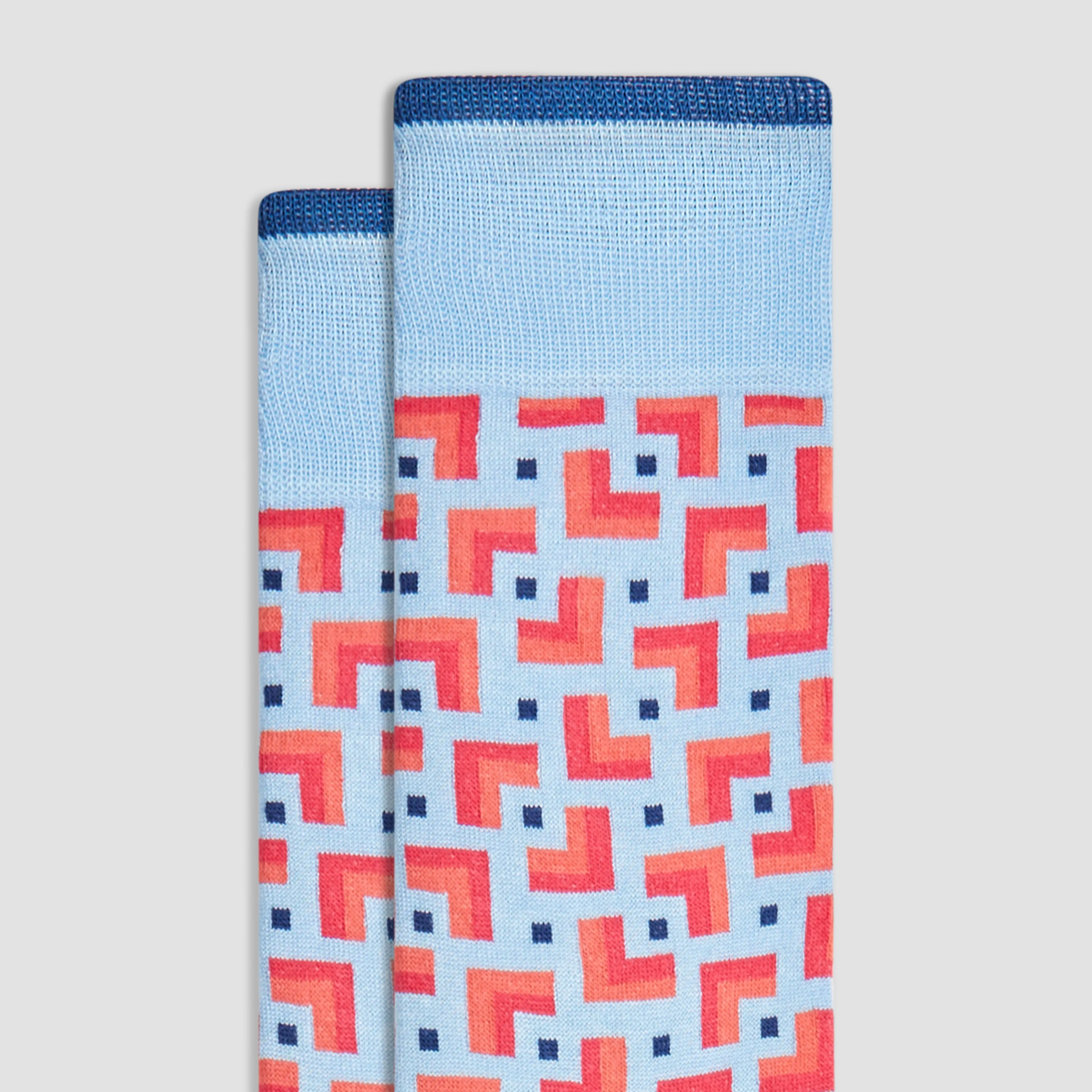 Geometric Mid-Calf Socks