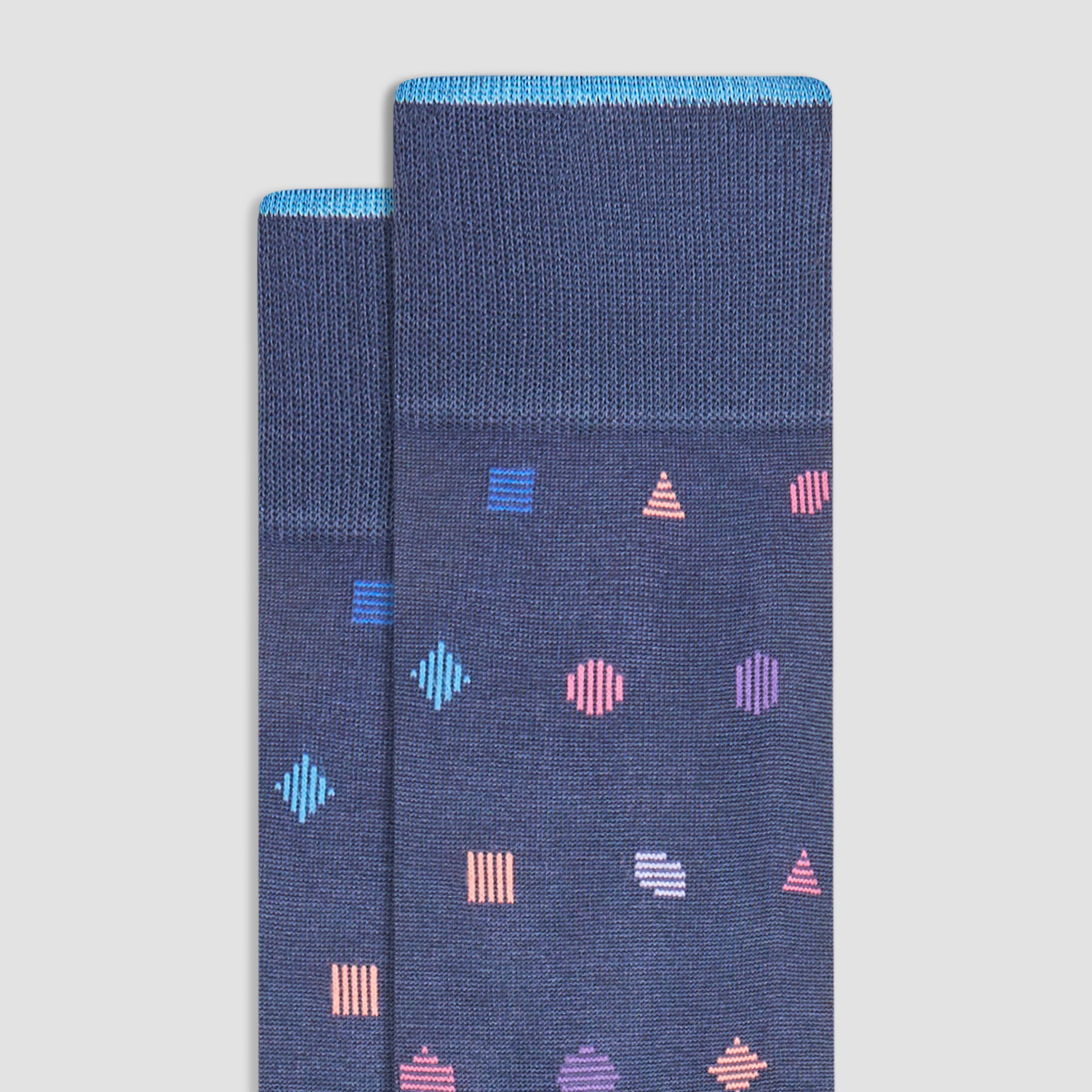 Geometric Mid-Calf Socks