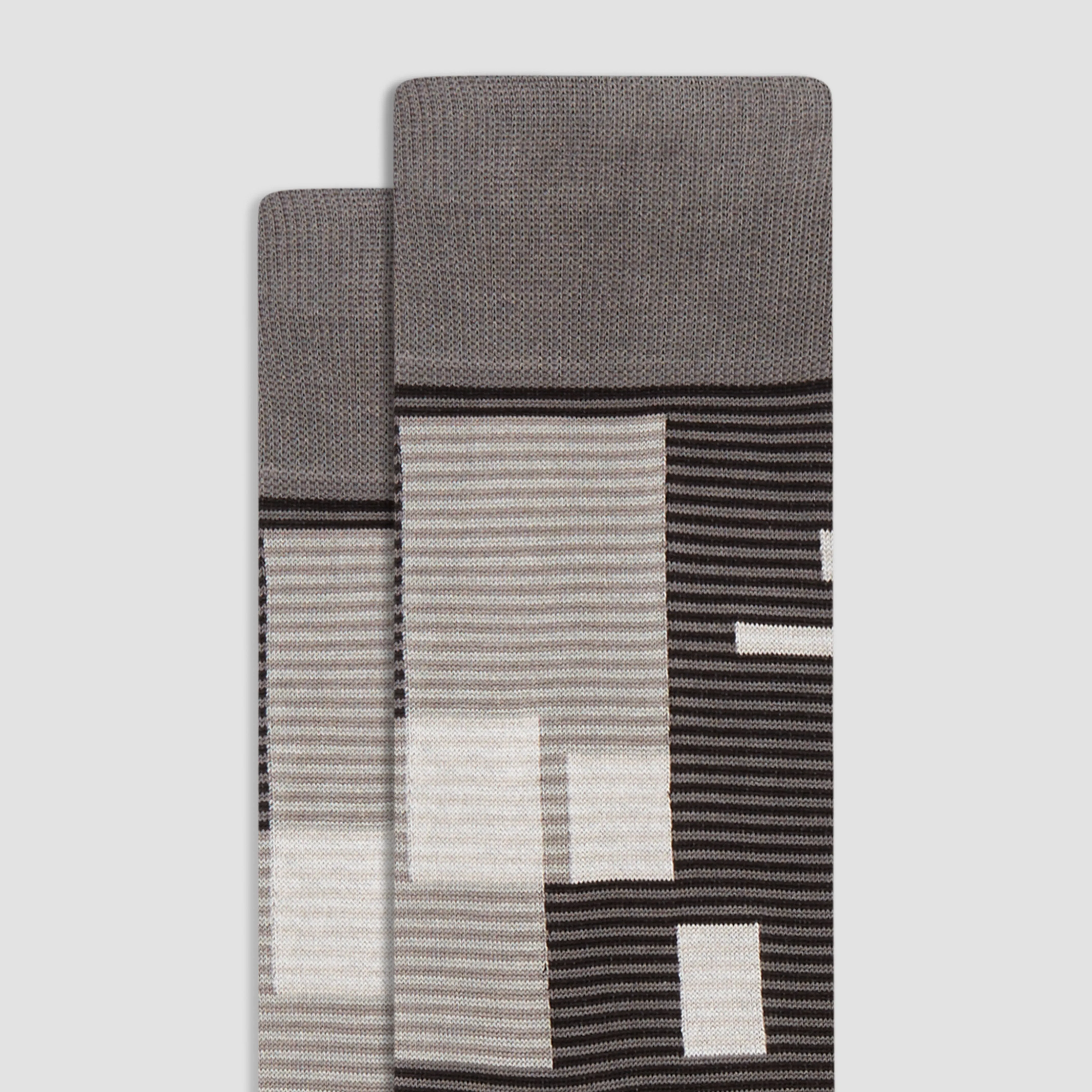 Geometric Mid-Calf Socks