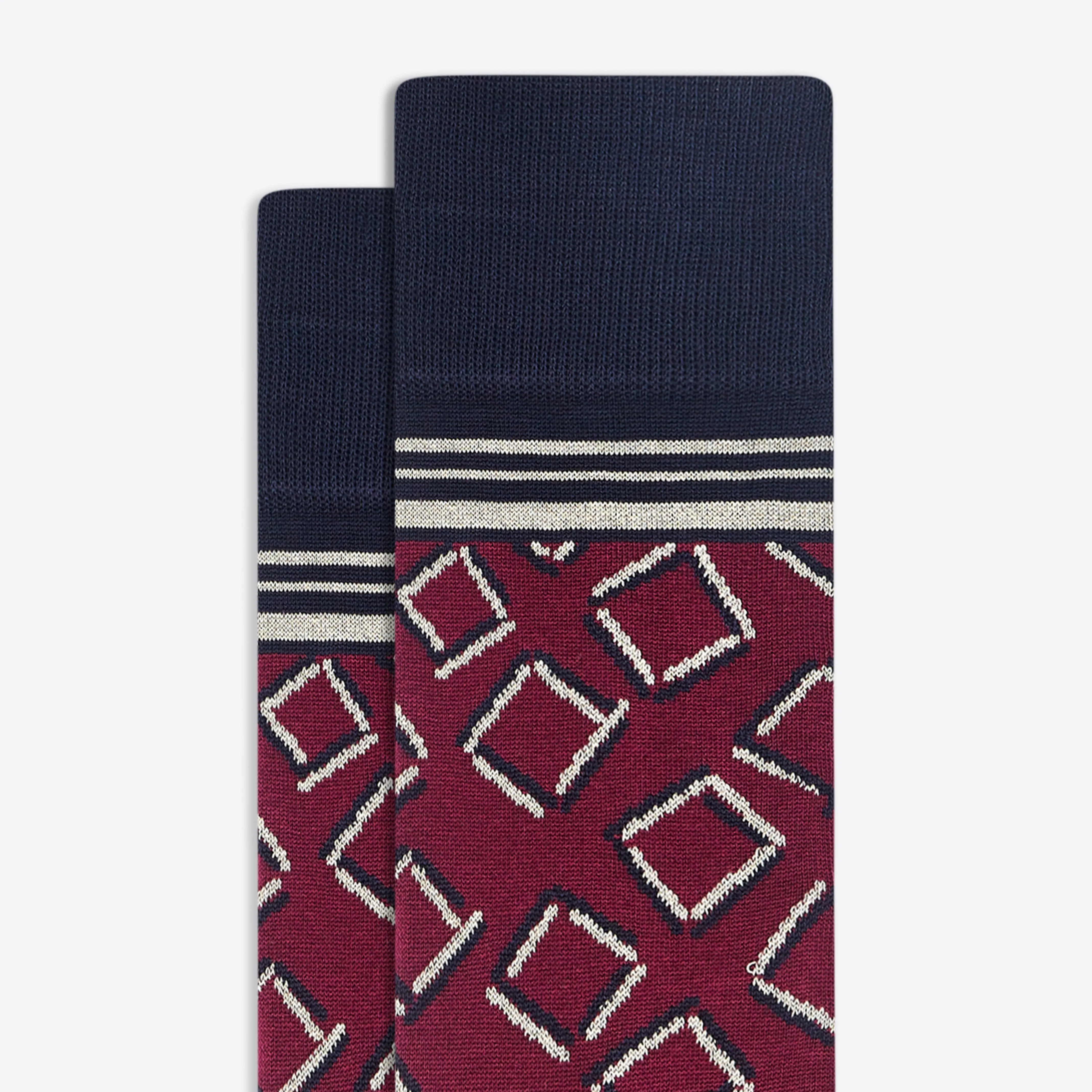 Geometric Mid-Calf Socks