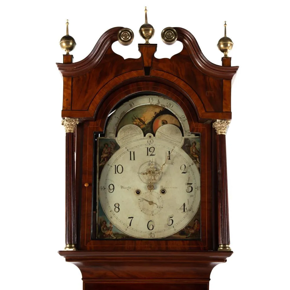 George III Mahogany Tall Case Clock