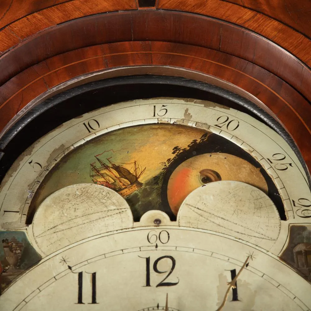 George III Mahogany Tall Case Clock