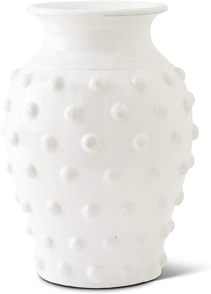 GLAZED DOT ROUNDED VASE
