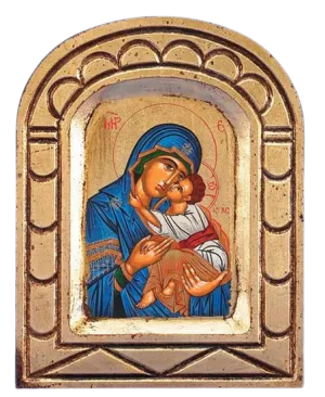 Glikofilousa (Blue) - Arched Gold Leaf