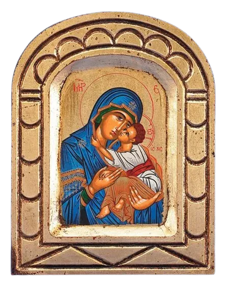 Glikofilousa (Blue) - Arched Gold Leaf