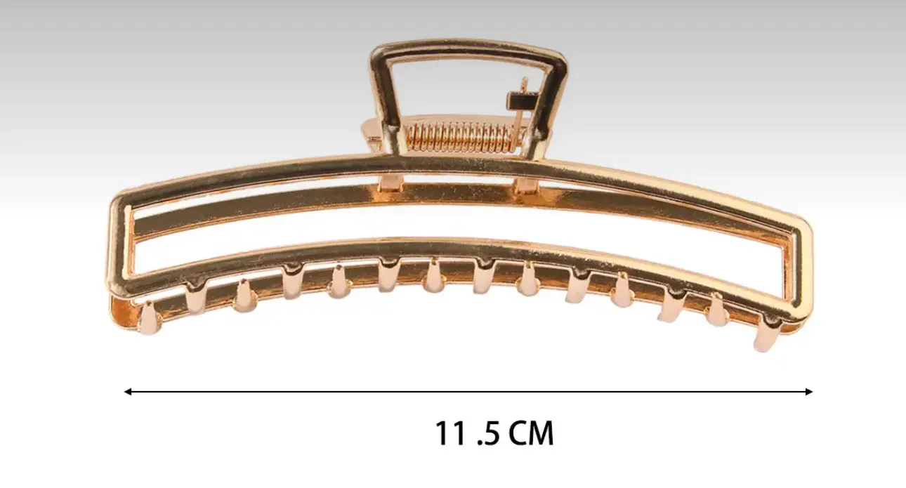 Gold Arched Claw Clip