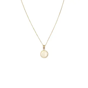 Gold Disk Necklace