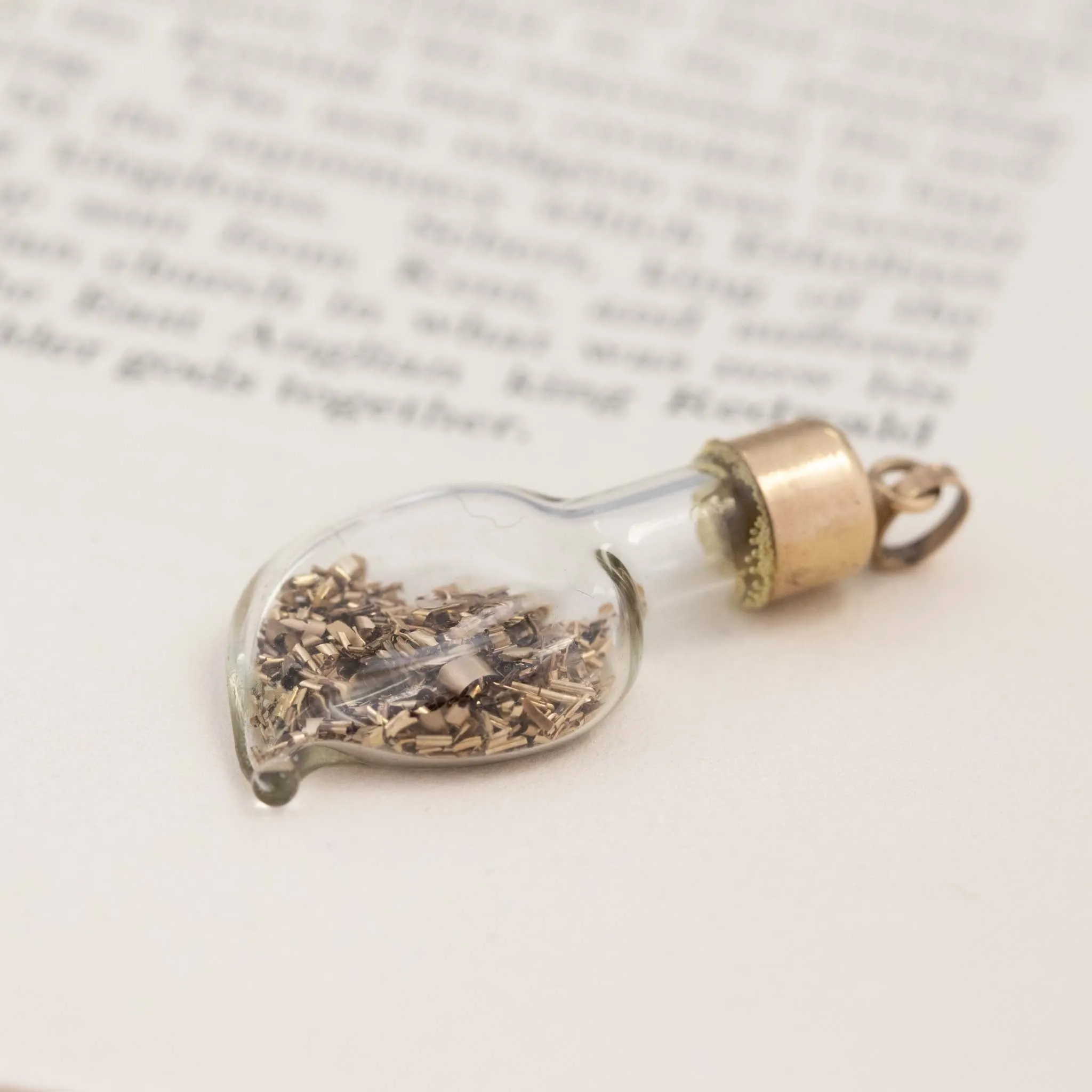 Gold Flake Shaker Pendant