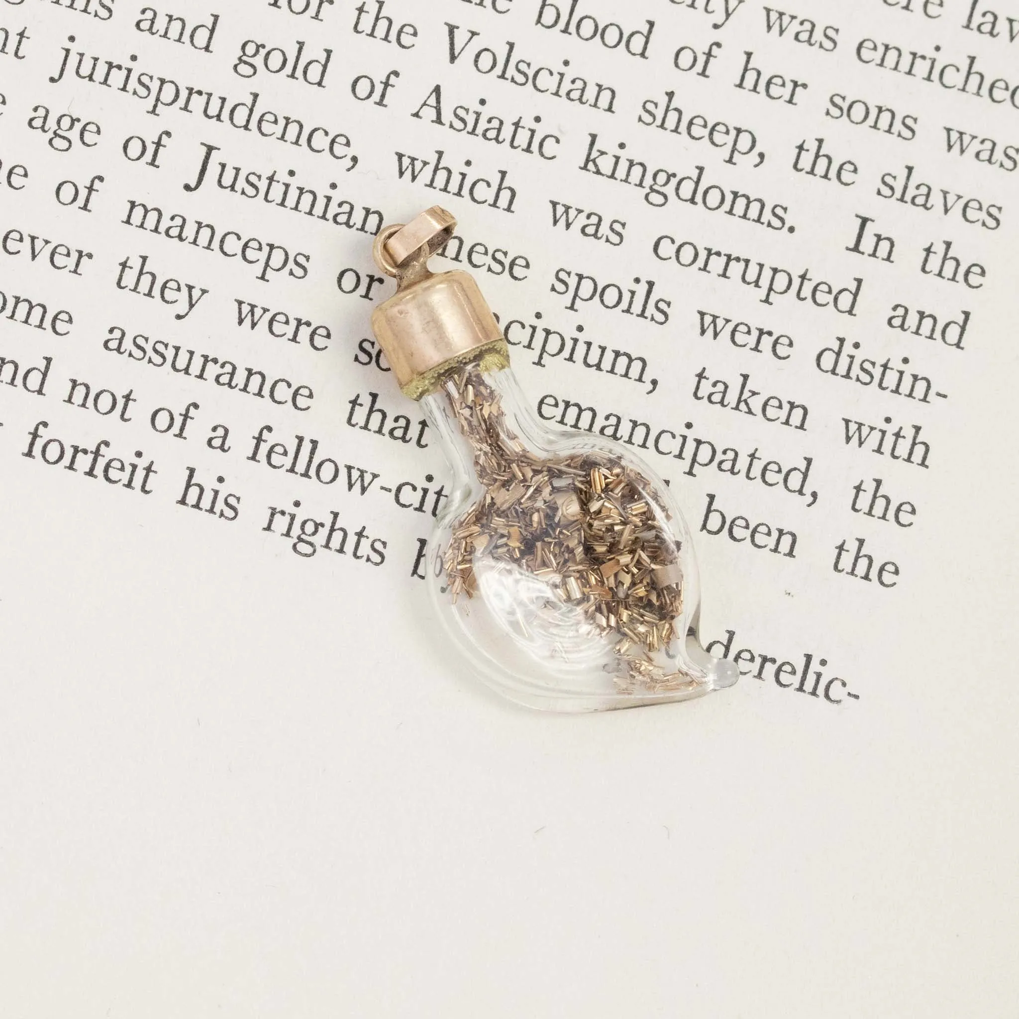 Gold Flake Shaker Pendant
