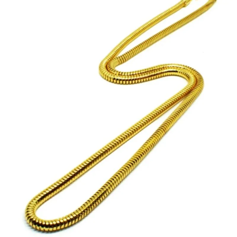 Gold Rounded Snake Chain