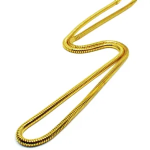 Gold Rounded Snake Chain