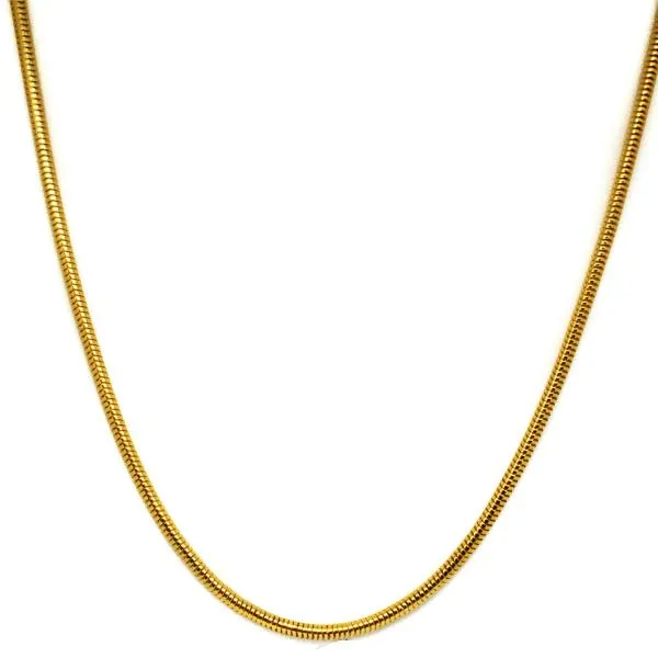 Gold Rounded Snake Chain