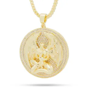 Good vs. Evil Angel Medallion Necklace