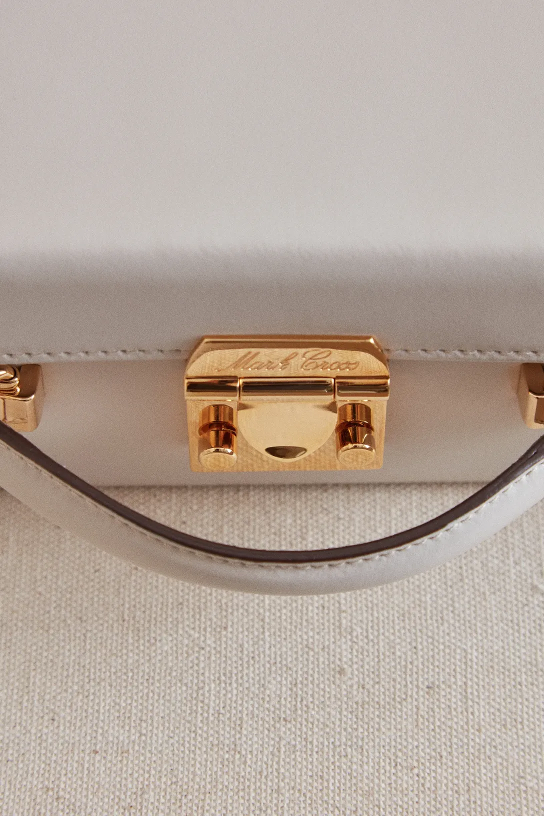 Grace Small Box Bag Calfskin | Light Taupe