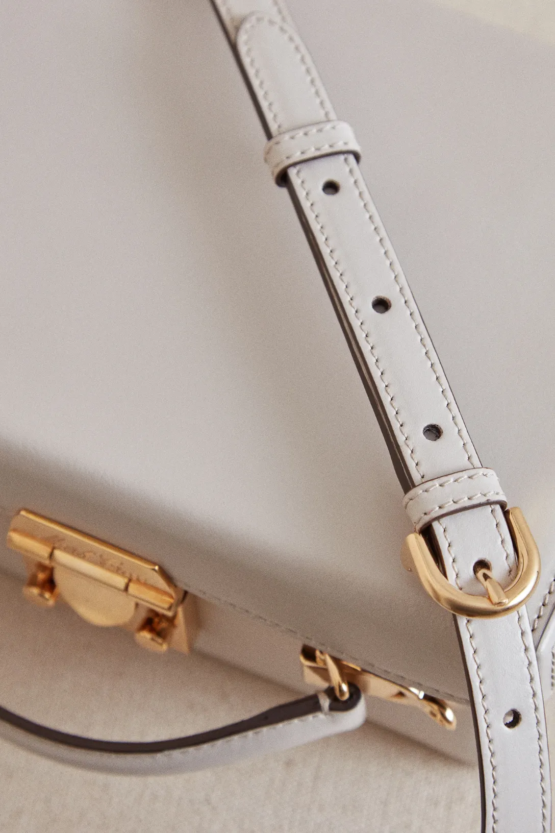 Grace Small Box Bag Calfskin | Light Taupe