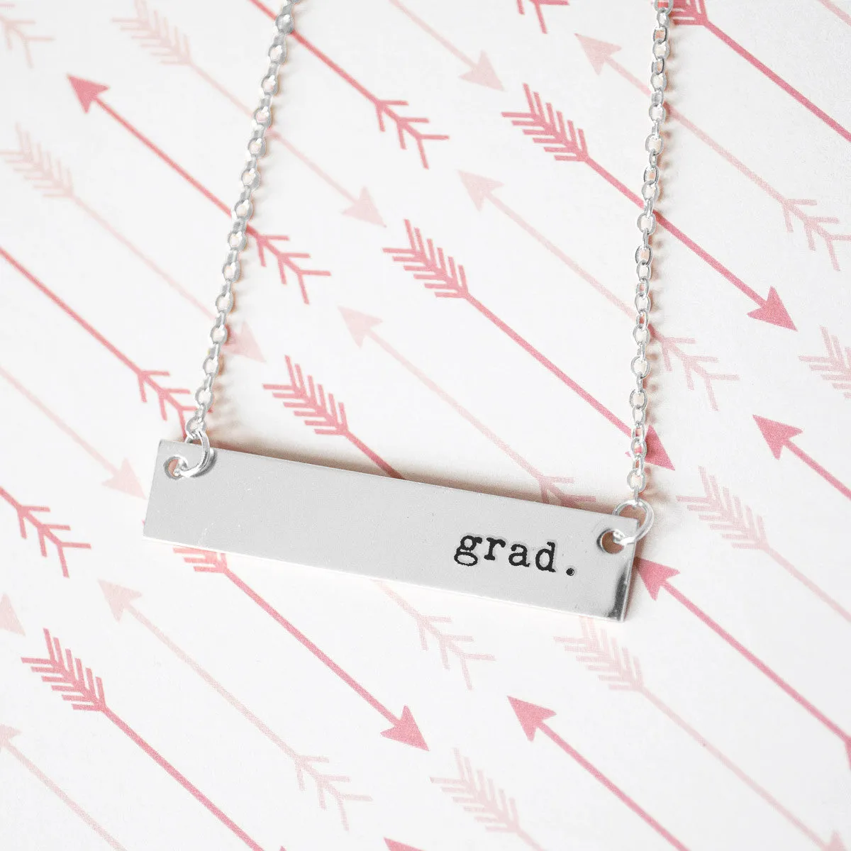 Grad Gold / Silver Bar Necklace