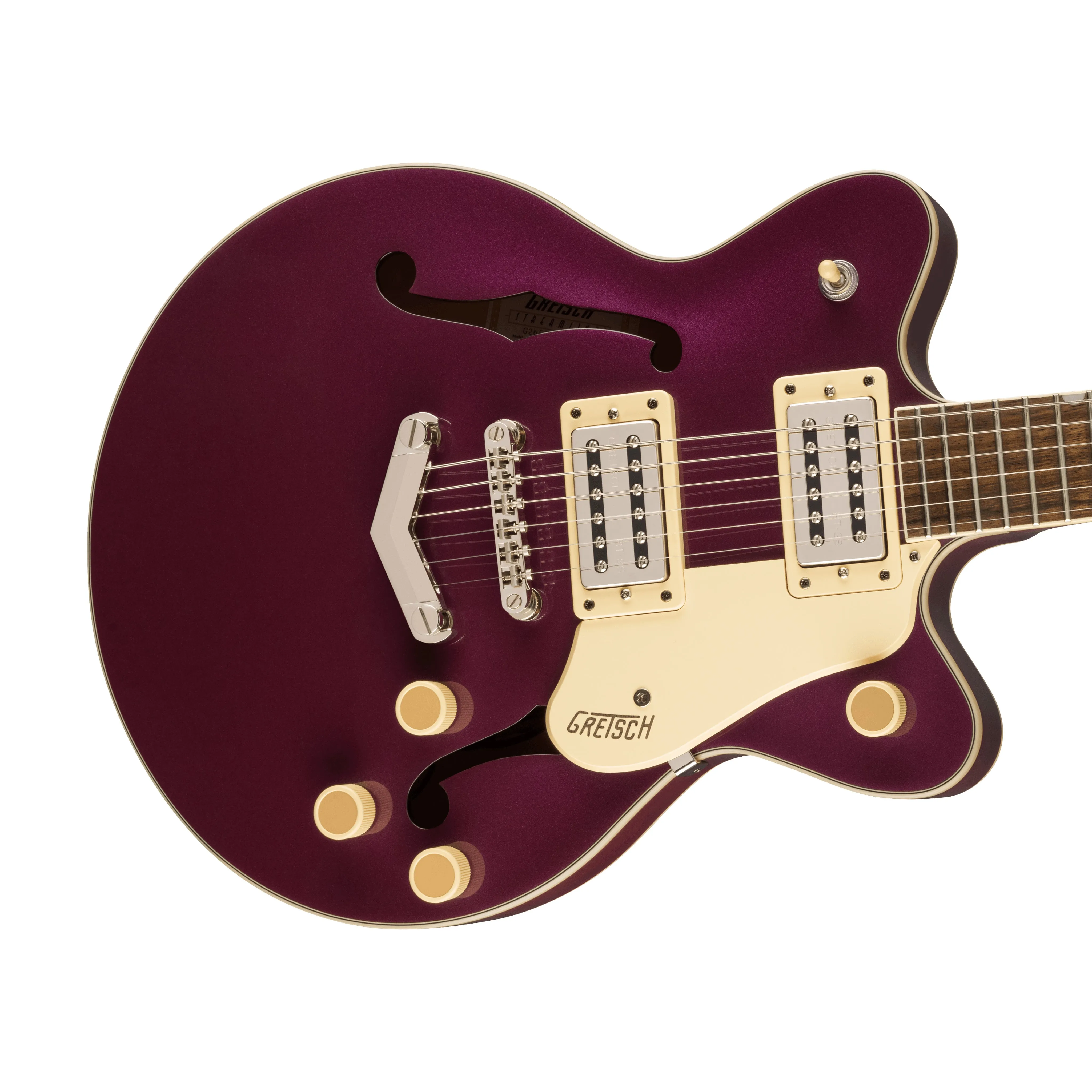 Gretsch G2655 Streamliner Center Block Jr. Doublecut Semi-Hollowbody Guitar, Burnt