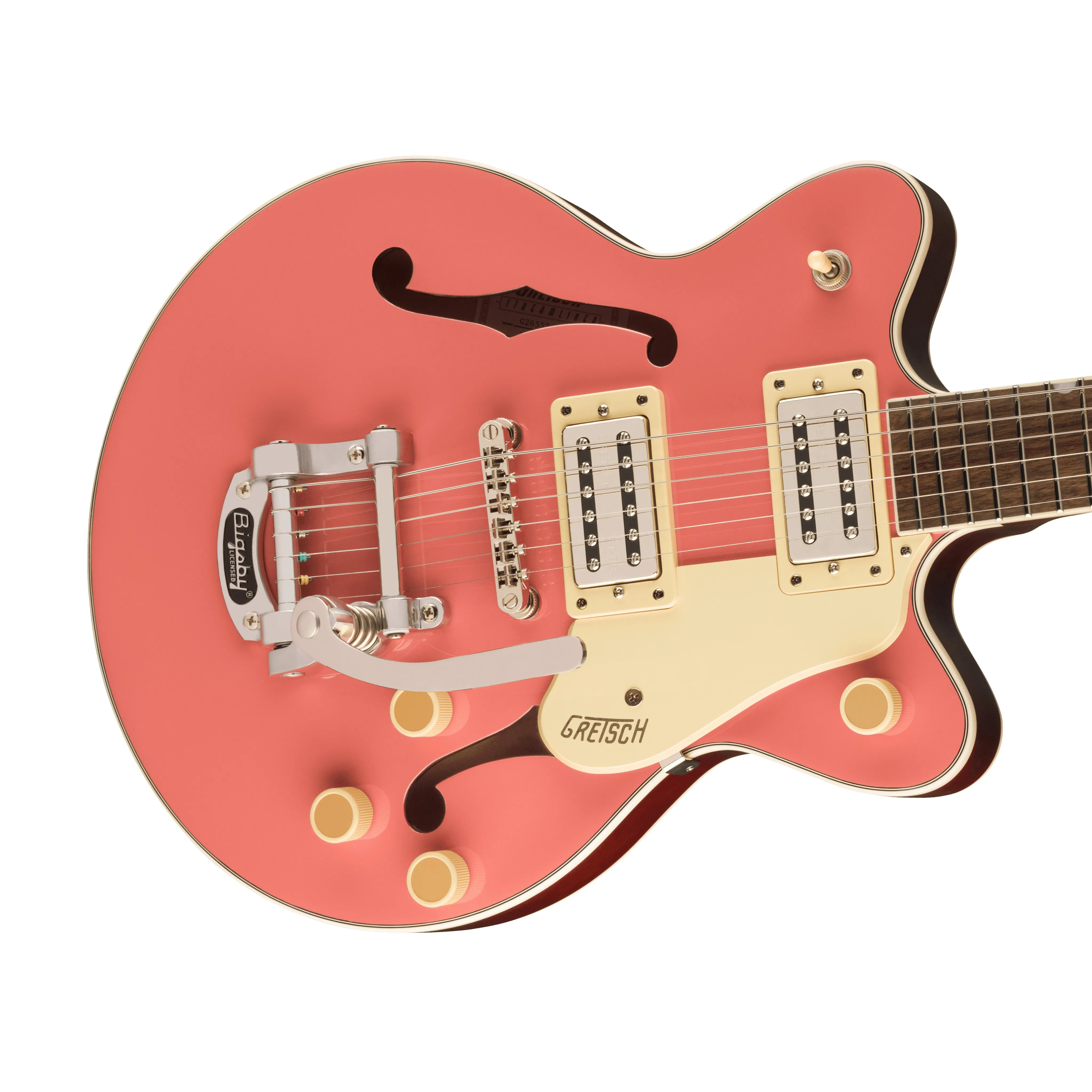 Gretsch G2655T Streamliner Center Block Jr. Electric Guitar, Coral