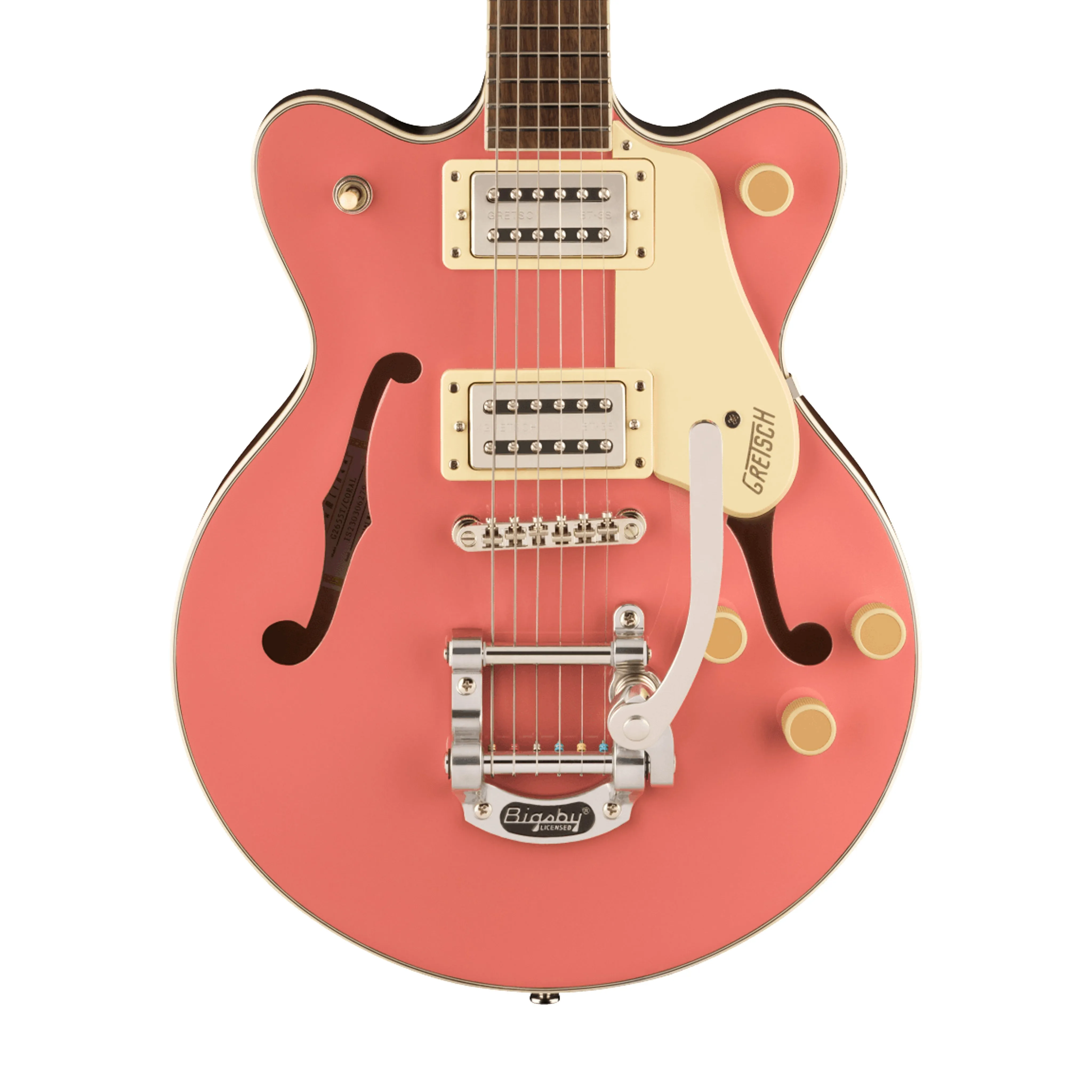 Gretsch G2655T Streamliner Center Block Jr. Electric Guitar, Coral
