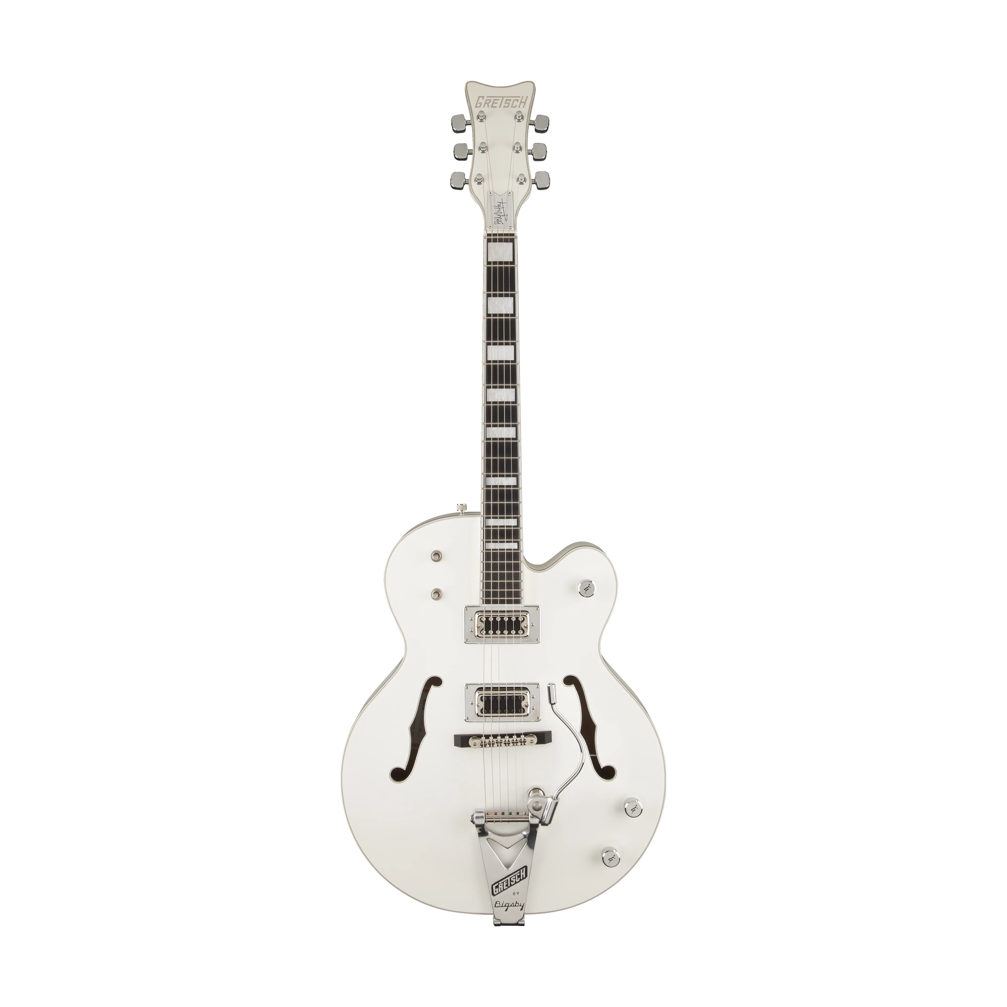Gretsch G7593T Billy Duffy Signature Falcon Guitar w/Bigsby, Ebony FB, White Lacquer