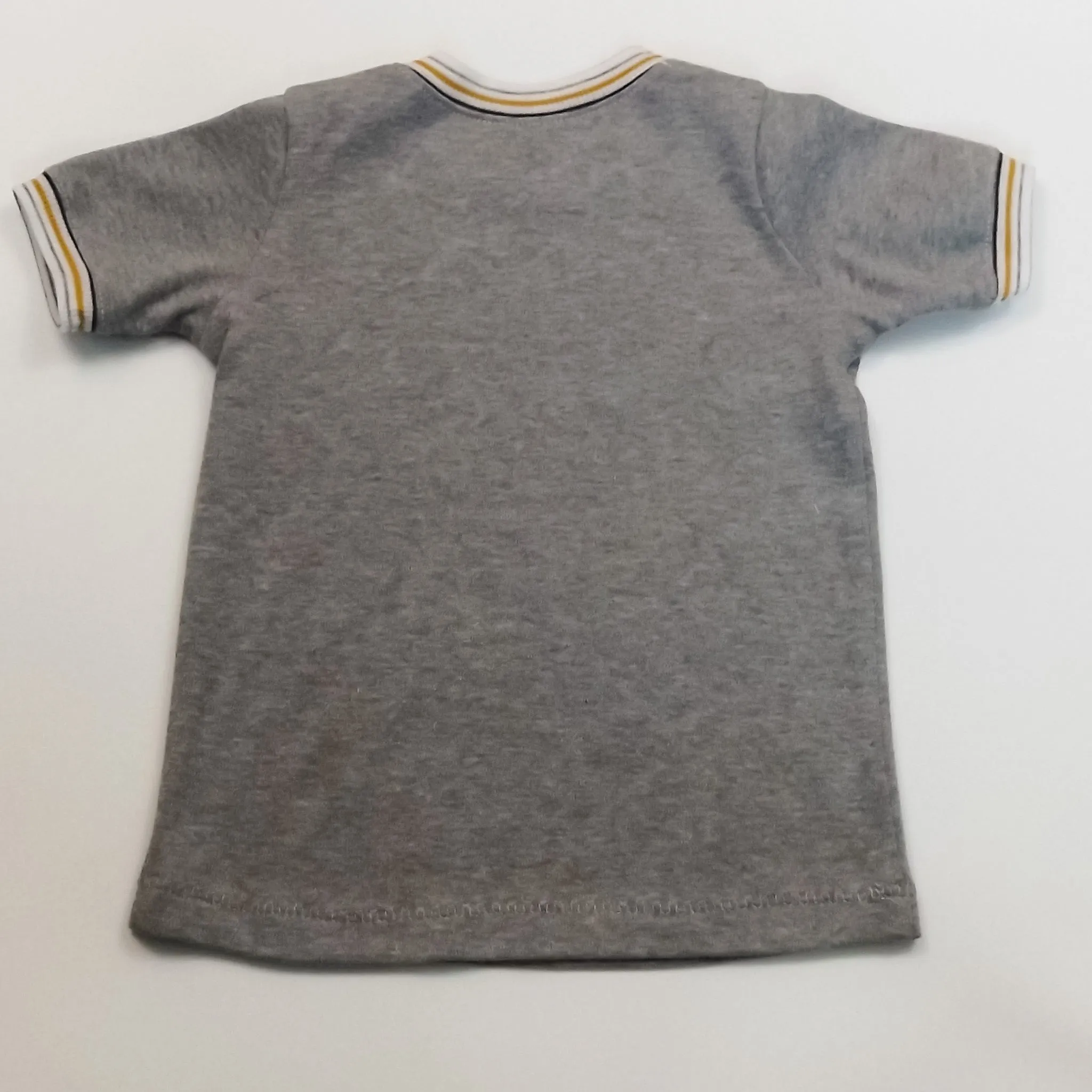 Grey Retro Stripe Tee