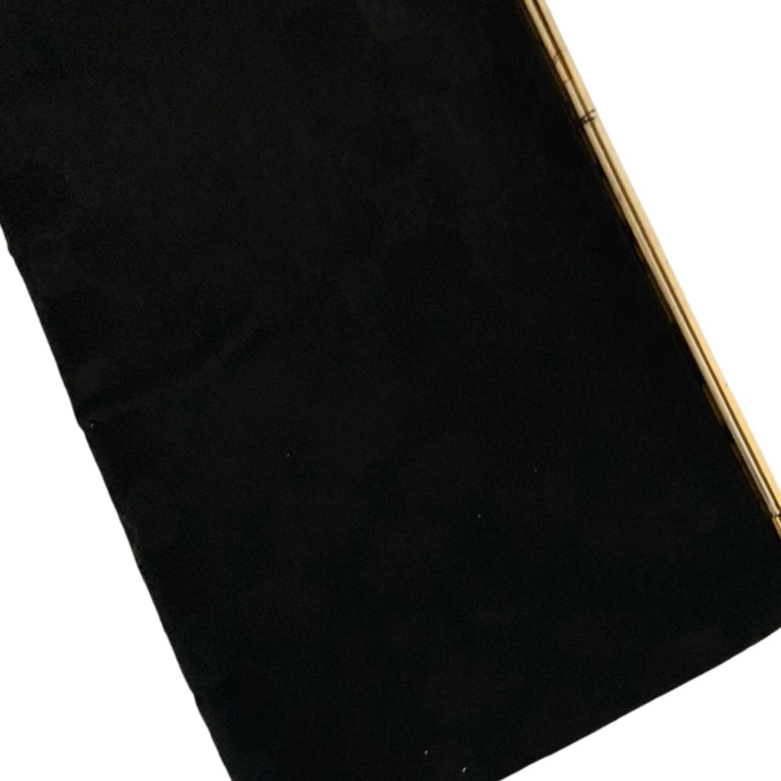 Gucci Black Satin Structured Clutch