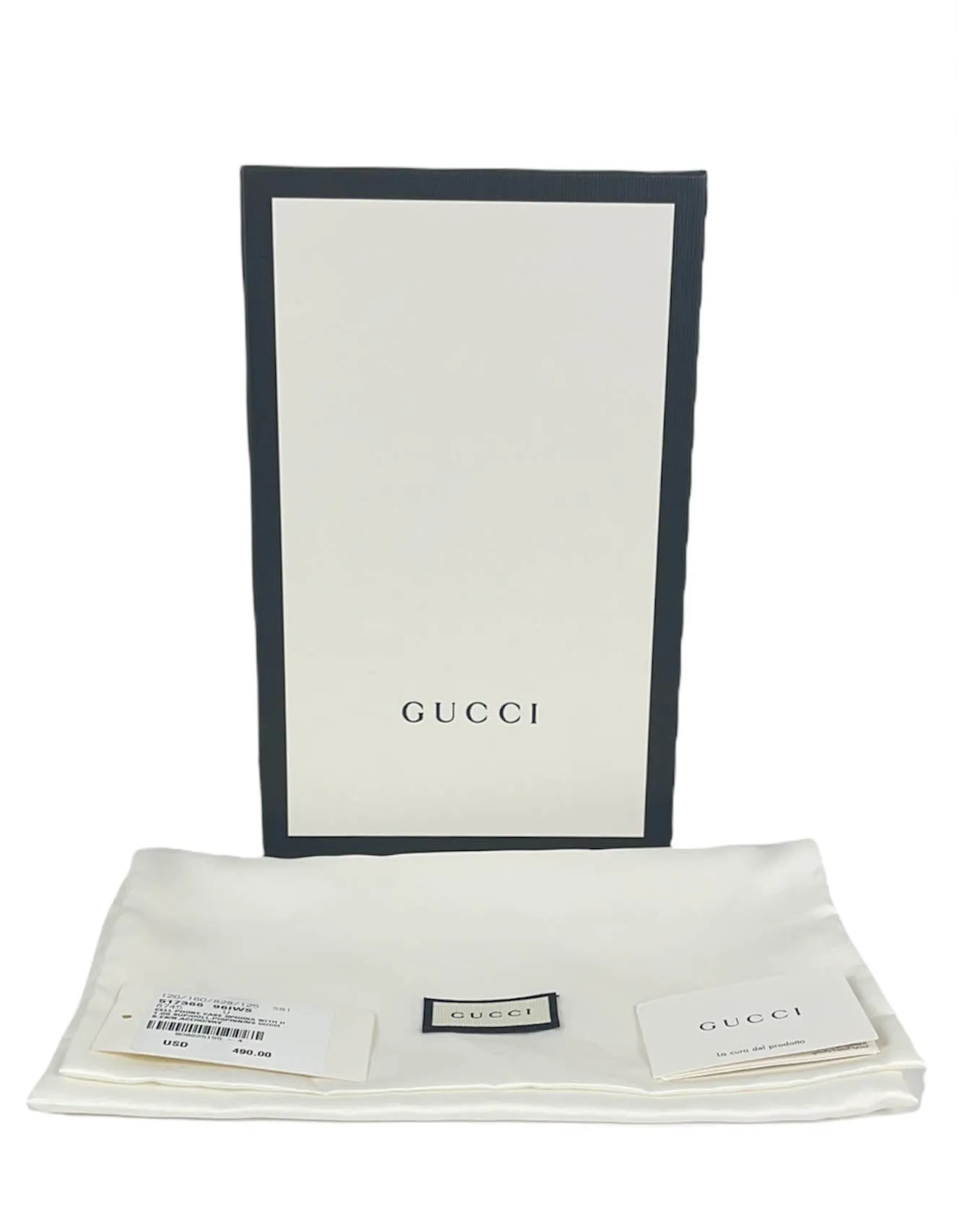 Gucci Brown GG Supreme Monogram Ophidia Phone Case Wristlet