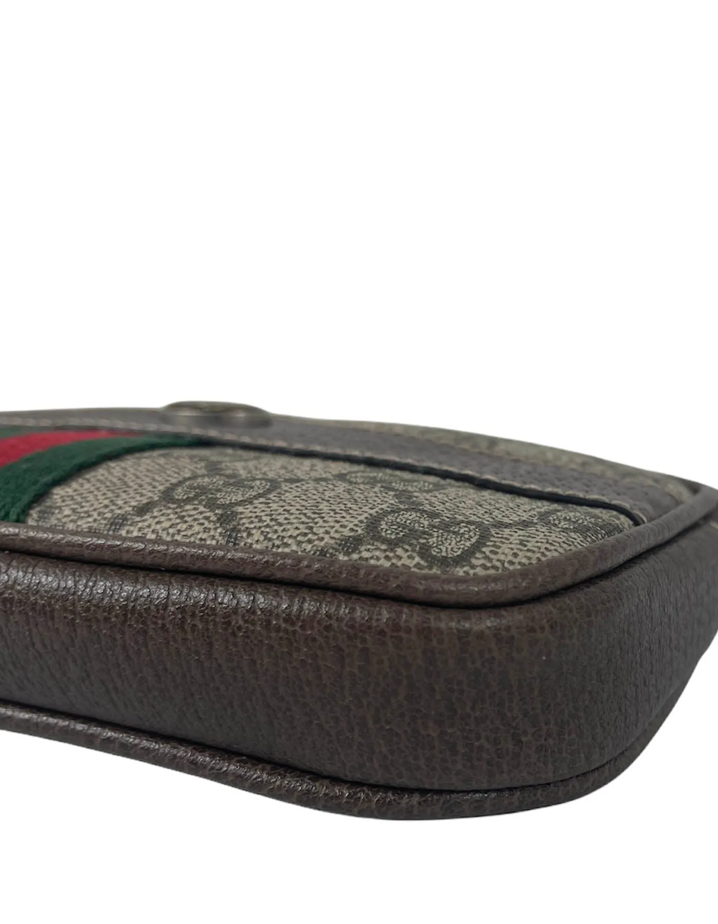 Gucci Brown GG Supreme Monogram Ophidia Phone Case Wristlet