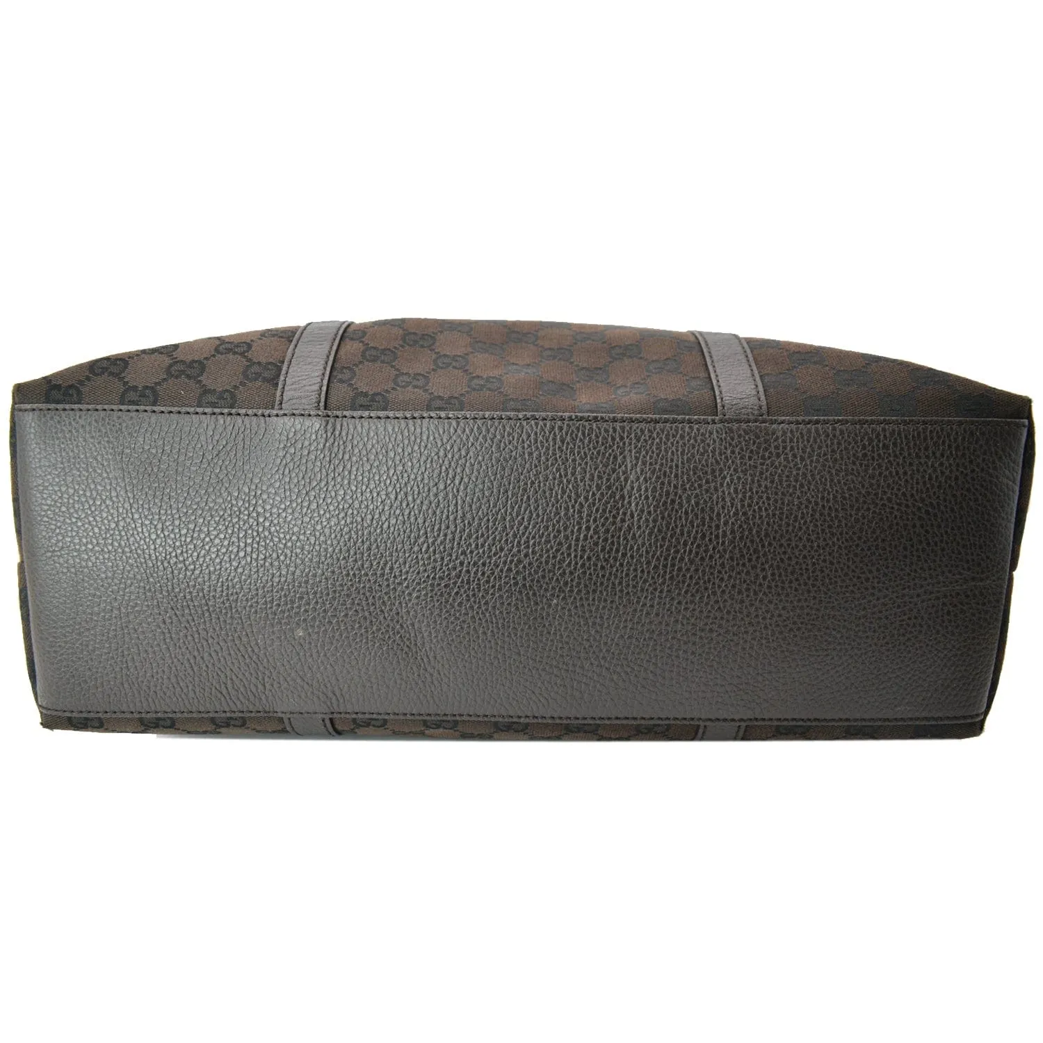 GUCCI GG Guccissima Canvas Leather Tote Brown 339550