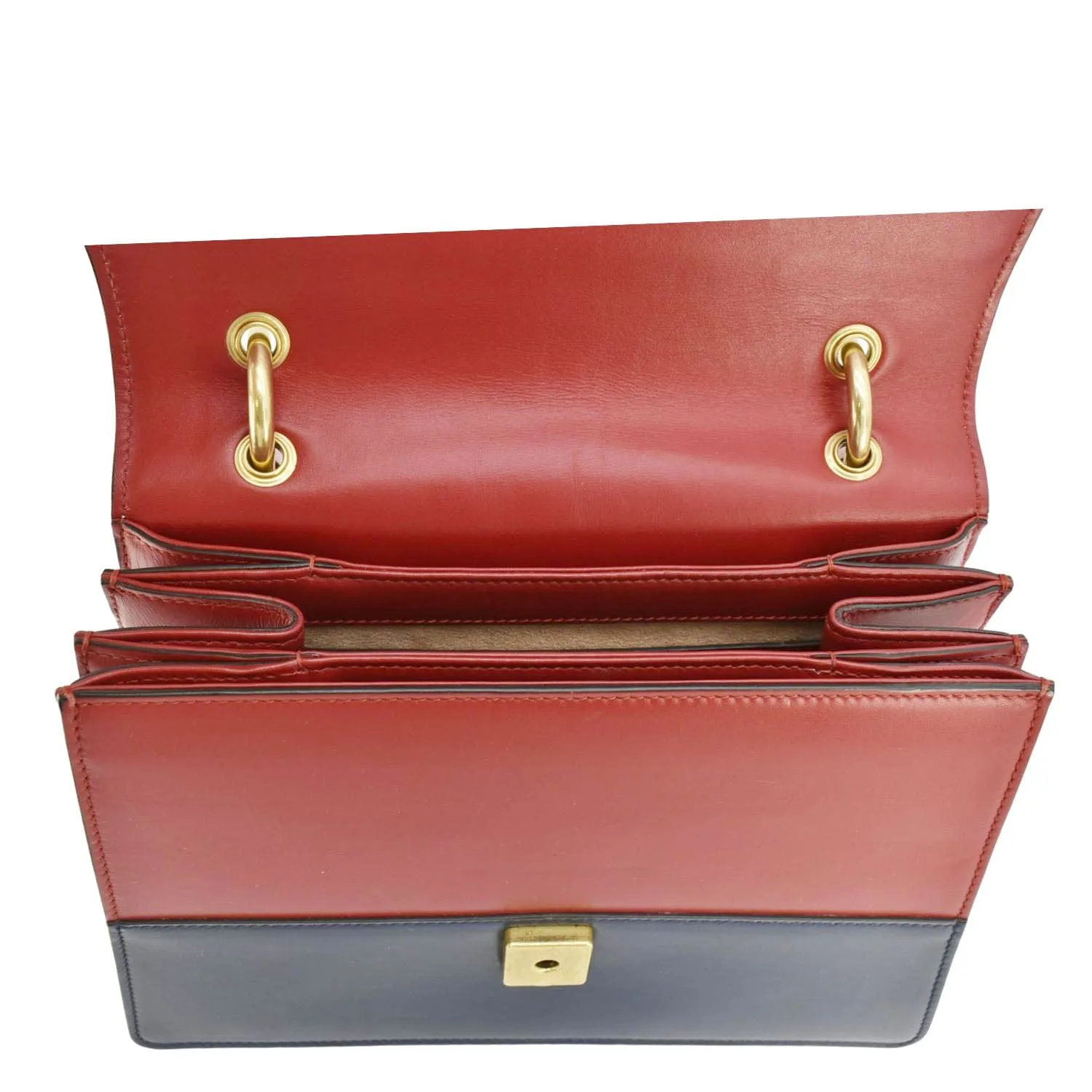 GUCCI Queen Margaret Bee Blind For Love Leather Shoulder Bag Multicolor 456541