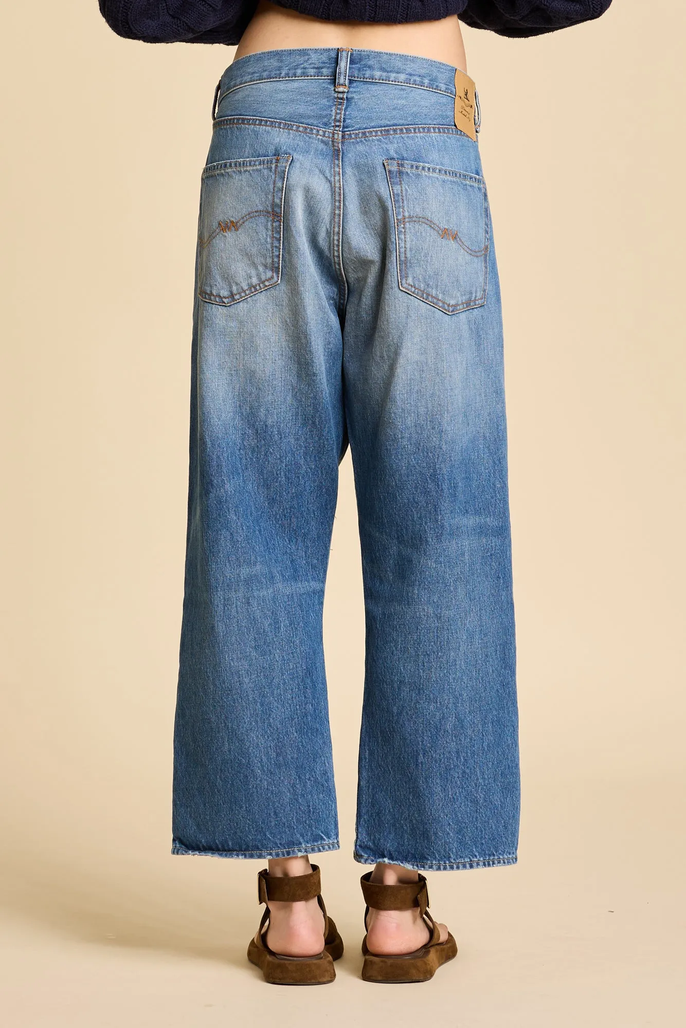 Haisley Slouch Boyfriend Jean - Apsley Blue