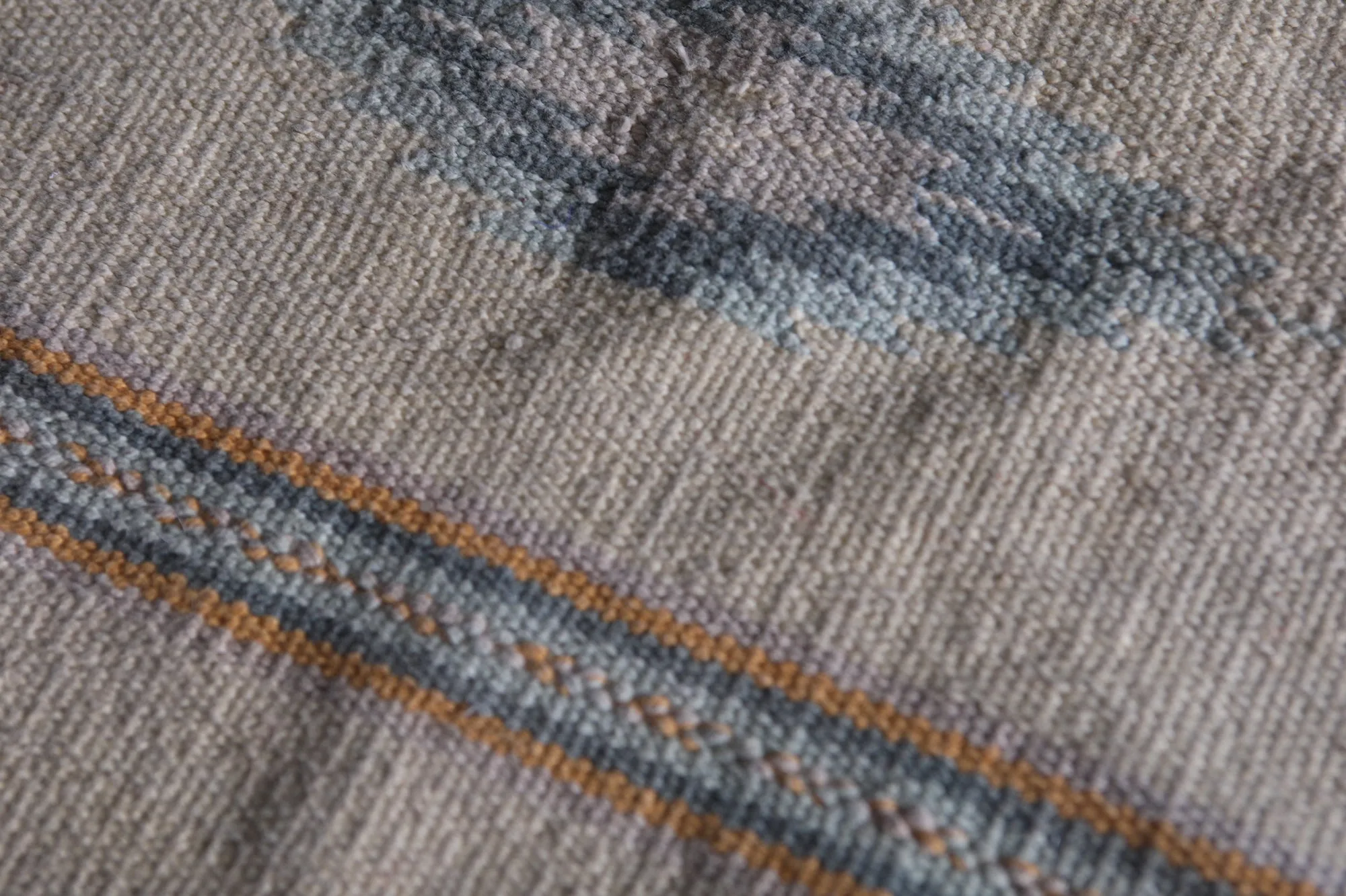 Handwoven Small Moroccan Rug 1.8 x 3 FT - Subtle Geometric Patterns