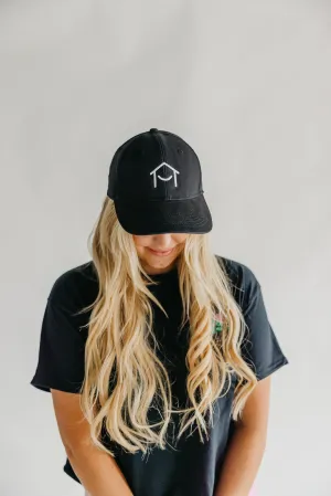 Happy Home Hat Black