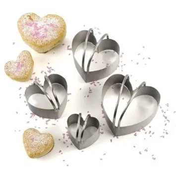 Heart Biscuit Cutters S/4