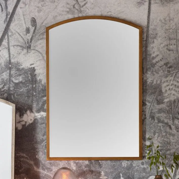 HEATHFIELD Small Gold Arched Mirror
