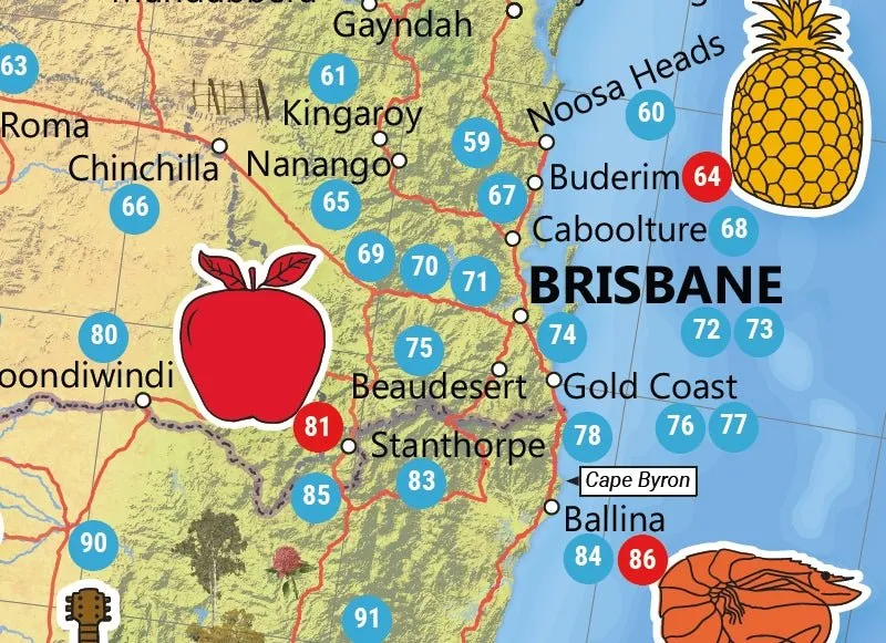 Hema Big things of Australia Map