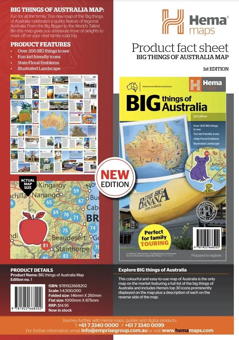 Hema Big things of Australia Map