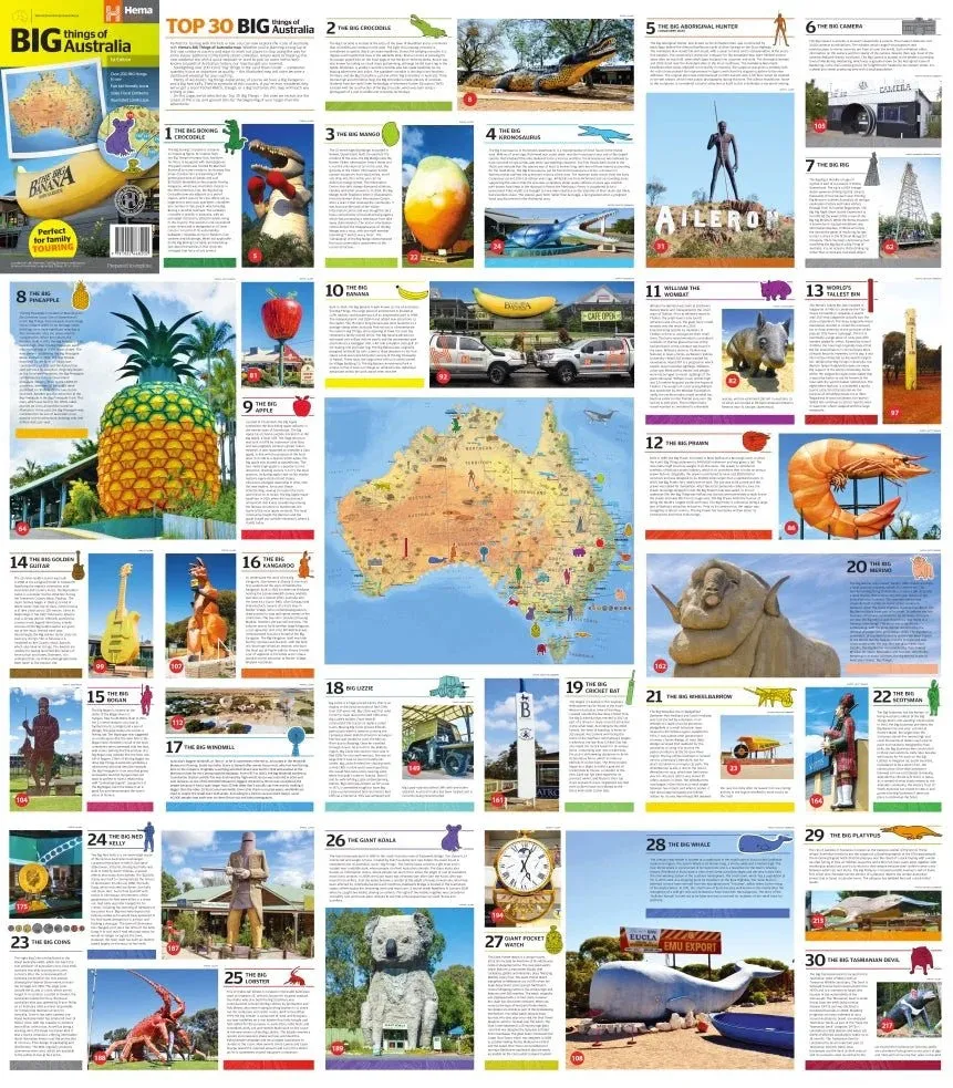 Hema Big things of Australia Map