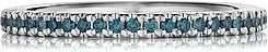Henri Daussi Blue Diamond Pave Band