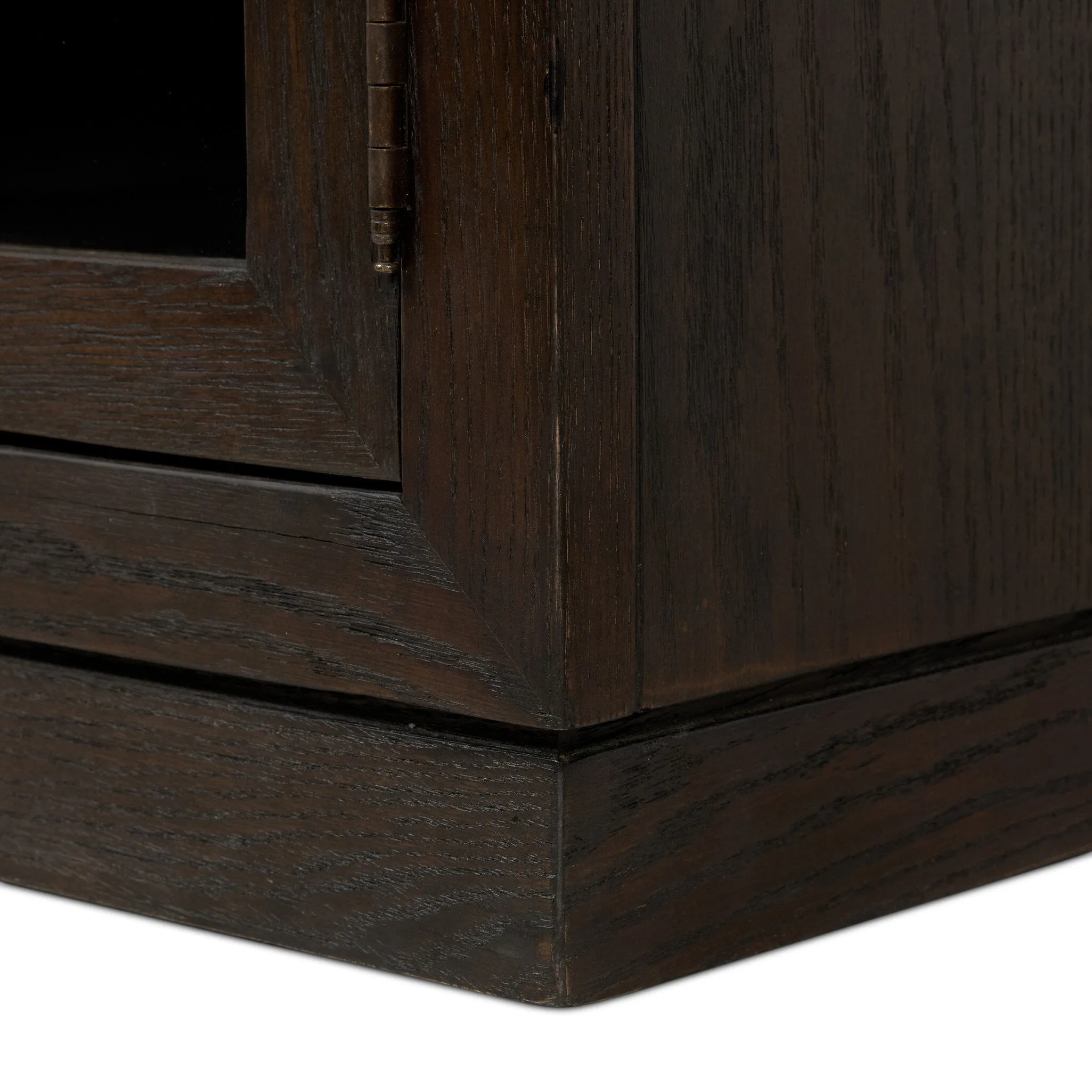 Hepburn Media Console - Dark Anthracite Oak Veneer