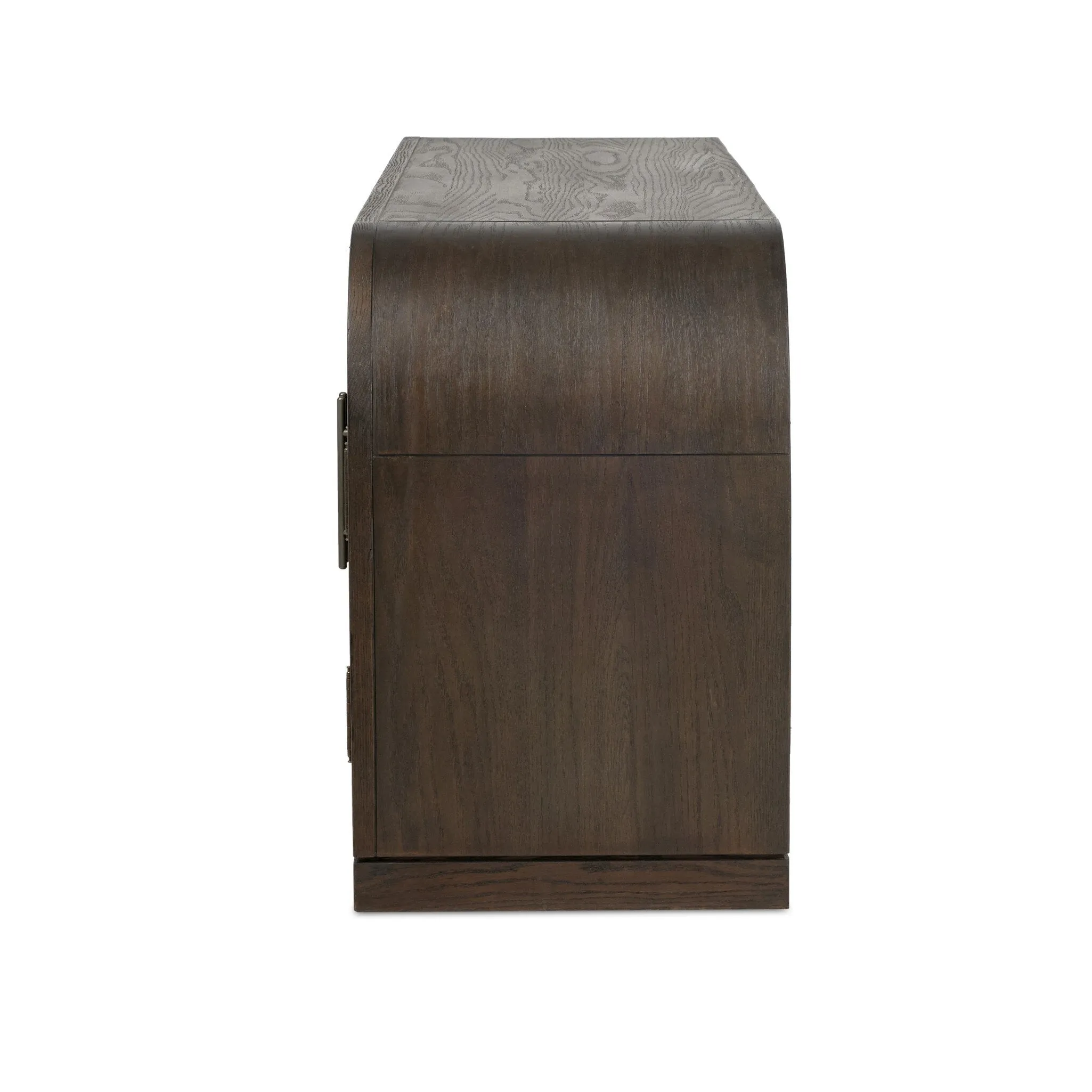 Hepburn Media Console - Dark Anthracite Oak Veneer
