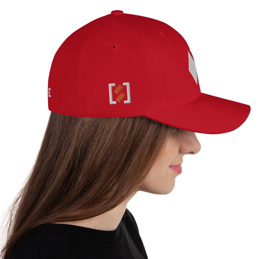 Hive Red Structured Twill Cap