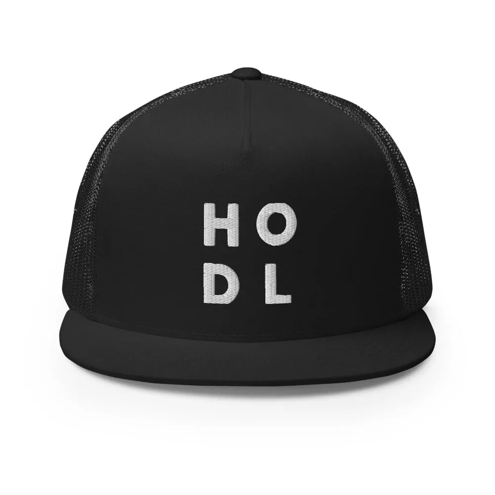 HODL Boxed Trucker Cap
