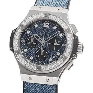HUBLOT BIG BANG JEANS STEEL DIAMONDS 41 MM MEN WATCH 341.SX.2770.NR.1204