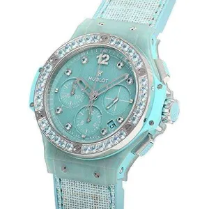 HUBLOT BIG BANG TURQUOISE LINEN 41 MM WOMEN WATCH 341.XL.2770.NR.1237