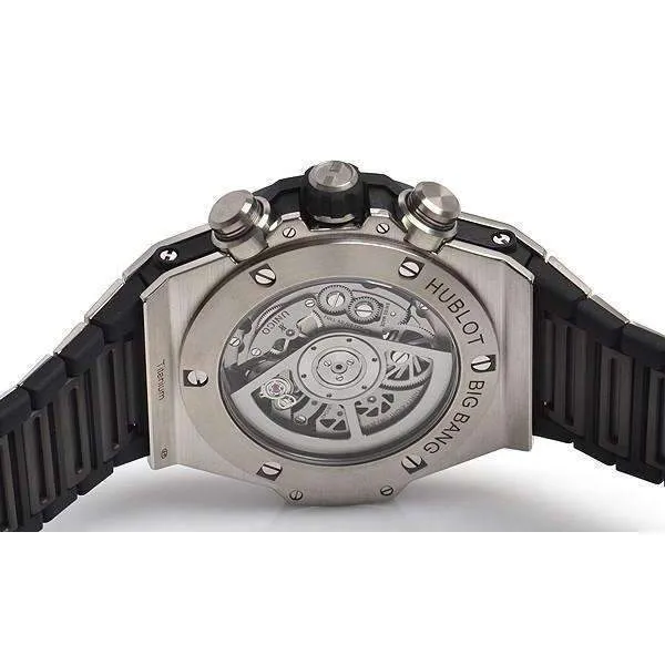HUBLOT BIG BANG UNICO TITANIUM CERAMIC BRACELET 45 MM MEN WATCH 411.NM.1170.NM