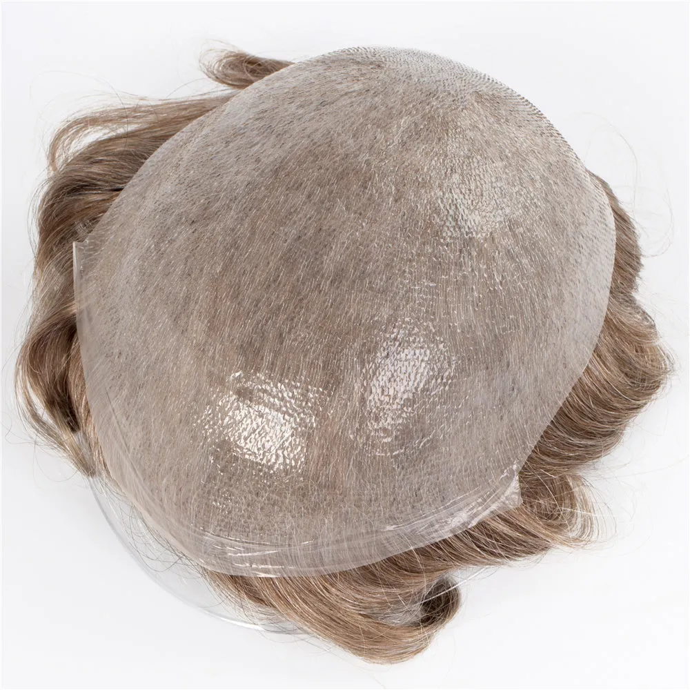 Human Hair Thin Skin V-loop Color #1740 Hair Replacement For Men